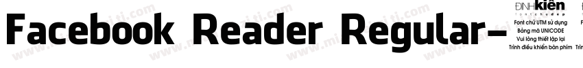 Facebook Reader Regular字体转换